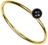 uGems 14Kt Gold Filled Stacking Rings with Assorted Created Gemstones