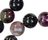 Tourmaline Large Round Beads 12mm Strand 16 inch