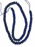 Lapis Lazuli 6mm Button Round Button Beads Enhanced Strand 15.5"