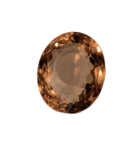 Simulated Morganite Faceted Unset Loose Oval 20mm