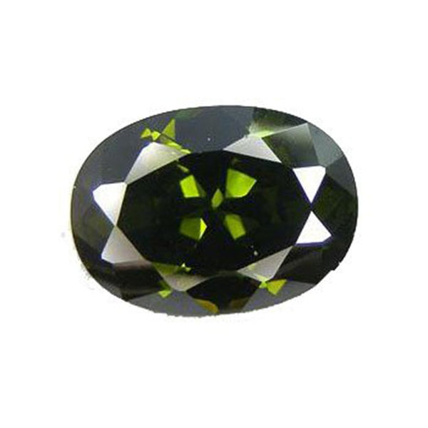 Cz Olive Green Oval Unset Loose Manmade 18mm X 13mm (Qty=1)