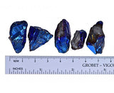 Titanium Blue Quartz Coated Nugget Point Pendant Beads 15mm to 30mm (Qty=5)