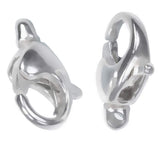 uGems 2 Sterling Silver Oval Swivel Clasps 11mm x 7mm