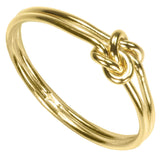 uGems 14K Gold Filled Double Love Knot Rings