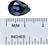 Blue Lab Sapphire Pear Facet Synthetic 4 Carats