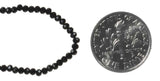Black Spinel Strand Facet 2.3mm Rondelle