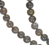 uGems Labradorite Smooth Round Beads Strand 8mm