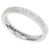 Sterling Silver Eternity Ring with CZs Size 6
