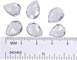 Quartz Briolettes Faceted Pear Beads 10mm to 12mm (Qty=6)