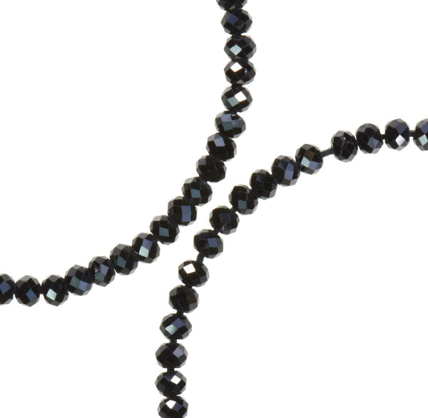 Natural Pyrite Faceted Rondelle Beads 3mm 13" Strand
