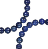 Lapis Lazuli 6mm Round Calcite Cloud Natural Beads Strand 16"