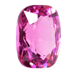 uGems Pink Synthetic Sapphire Cushion Loose Unset ~15mm