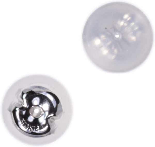 Precious Metals and Silicone Grip Replacement Earring Backs Pair – uGems