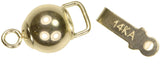 uGems Gold Bead Clasps Assorted Styles and Sizes