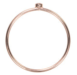 uGems 14K Rose Gold Filled 2mm White CZ Stacking Ring Size 6