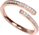 Sterling Silver Eternity Ring with CZs Size 6