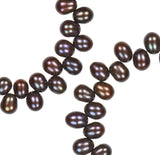 Peacock Freshwater Cultured Pearl Briolette Strand Medium