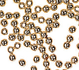 uGems 14k Gold Filled Tiny Round Beads 2.5mm (96)