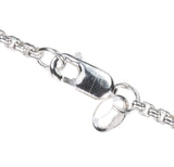Sterling Silver Argentium Rounded Box Pendant Chain 1.8mm 24 Inch