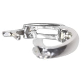 14K White Gold Enhancer 8x15mm