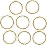 Twisted Jump Rings Closed Connectors Assorted Sizes and Metals