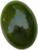 UnsetGems Nephrite Jade Cabochon Medium Greens 18mm x 13mm