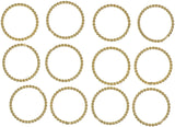 Twisted Jump Rings Closed Connectors Assorted Sizes and Metals
