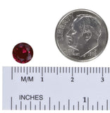 Synthetic Ruby Round 7mm Unset Loose Gem Lab Corundum