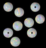 uGems Blue Created Opal Round 8mm Round Beads (1)