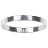 Sterling Silver Flat Ring Stacking