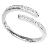 Sterling Silver Eternity Ring with CZs Size 6