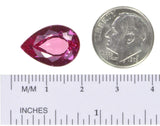 uGems Purple Lab Sapphire Pear Unset Gem 16mm