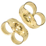 14K Gold Earring Backs Clutch 5mm (.030 Post) 1 Pair