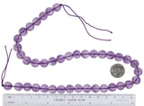 uGems Amethyst 10mm Round Smooth Beads Light Purple Strand 15.5"