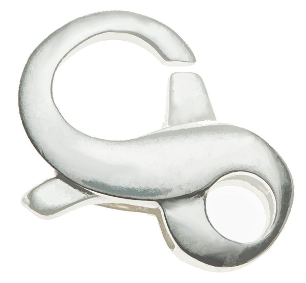 Sterling Silver Infinity Lobster Clasp 9 x 14.5mm Large (1)