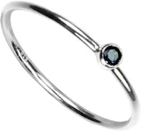 Sterling Silver Colors Cubic Zirconia Stacking Rings