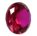 uGems Deep Red Synthetic Ruby Round Unset Loose Gem Corundum 8mm (1)