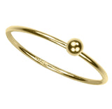 uGems 14K Gold Filled 3mm Ball Stacking Ring Size 7