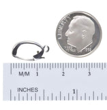14K White Gold Enhancer 8x15mm