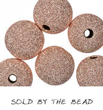 uGems 14k Rose Gold-Filled Stardust 10.0mm Beads 2.0mm Hole (1)
