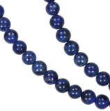 Lapis Lazuli 6mm Round Calcite Cloud Natural Beads Strand 16"