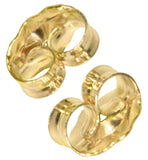 14K Gold Earring Backs Clutch 5mm (.030 Post) 1 Pair