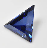 unsetgemstones Blue Synthetic Sapphire Facet Triangle 11mm