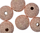 uGems 14k Rose Gold-Filled Stardust 10.0mm Beads 2.0mm Hole (1)