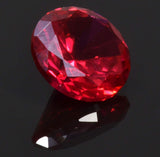Synthetic Ruby Round 7mm Unset Loose Gem Lab Corundum