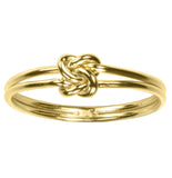 uGems 14K Gold Filled Double Love Knot Rings