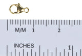 uGems 14K Solid Gold 4x8mm Lobster Trigger Clasp