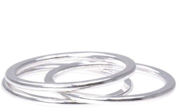 uGems 3 Stacking Rings 1.2mm Companion Assorted Ring Sizes