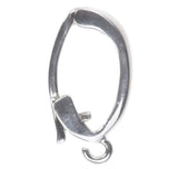 14K White Gold Enhancer 8x15mm