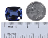 Blue Created Sapphire Facet Gemstone Cushion 13mm